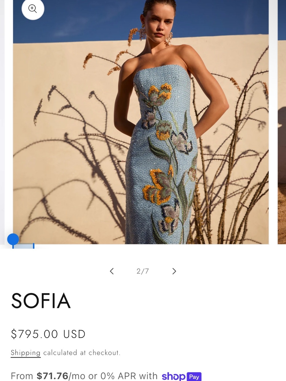 Helsi Sofia Beaded Strapless Dress - Picture 6 of 7